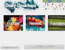 Tablet Screenshot of daily-desktops.com